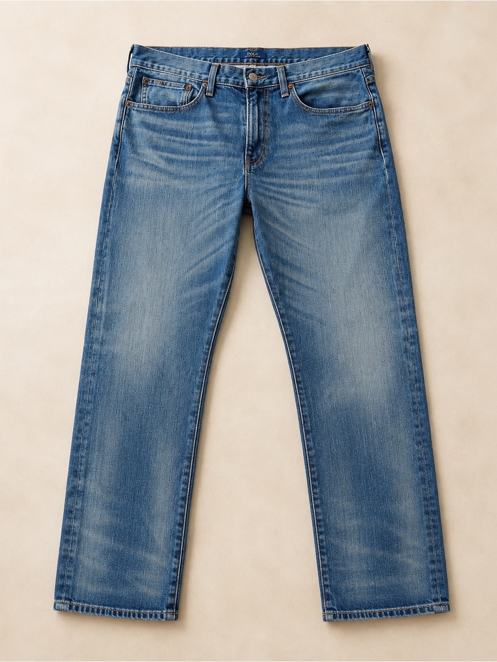 Ralph Lauren Slim Straight Light Blue Jeans - Picture 1 of 7